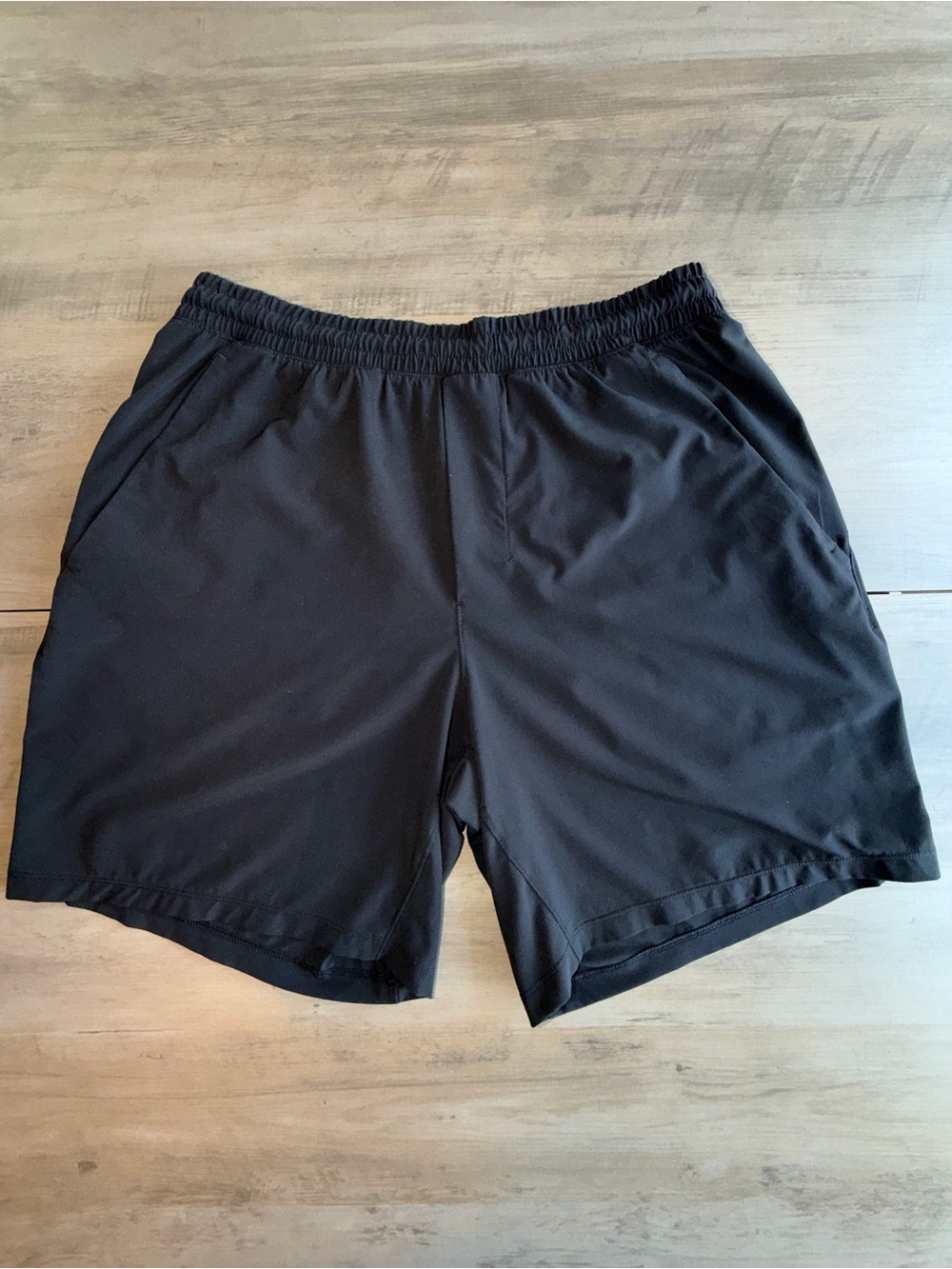 lululemon athletica Pace Breaker 7” Linerless Black Performance Training Shorts
